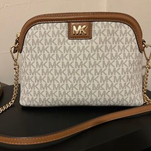 Michael Kors Women's Large Logo Dome Crossbody Bag